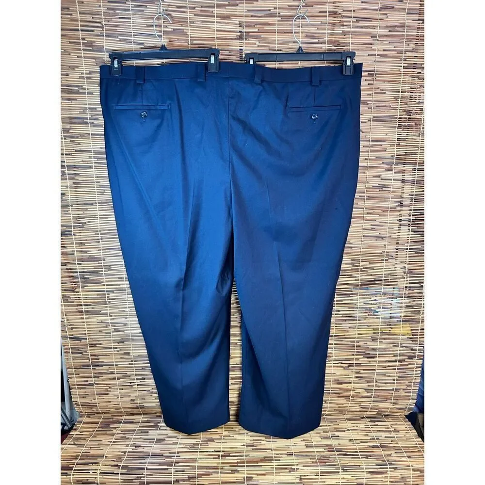 Caravelli Navy Blue Suite 60L 56W Jacket and Pants Small Hole in back of leg as